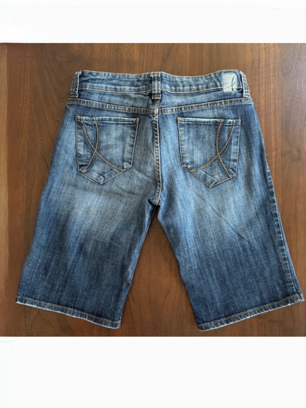 !IT jeans Los Angeles VINTAGE DENIM COTTON Longer Shorts 31 Med Blue 220943DSLT